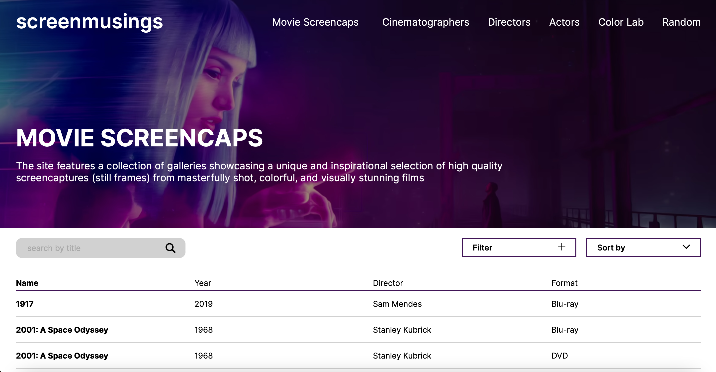 screenmusings redesign website
