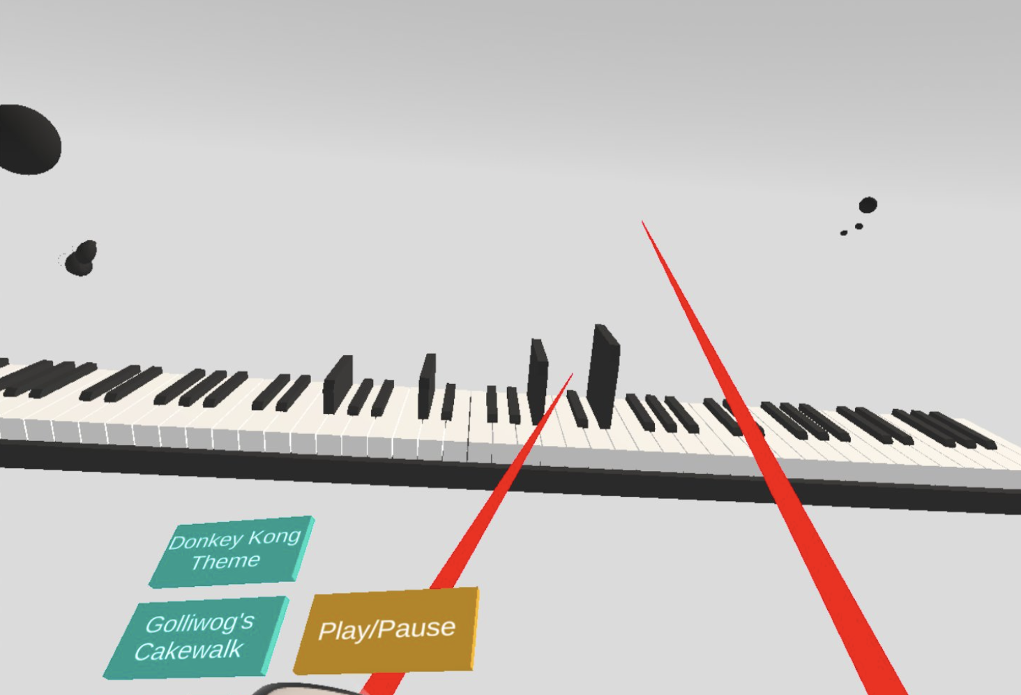 vr piano application with other avatars in the room